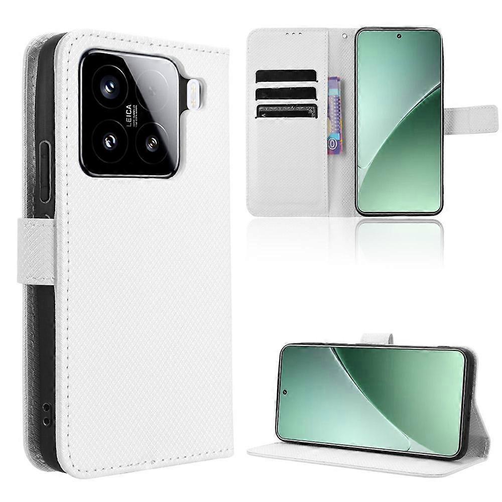 Diamond Texture Telefon Veske i Lær