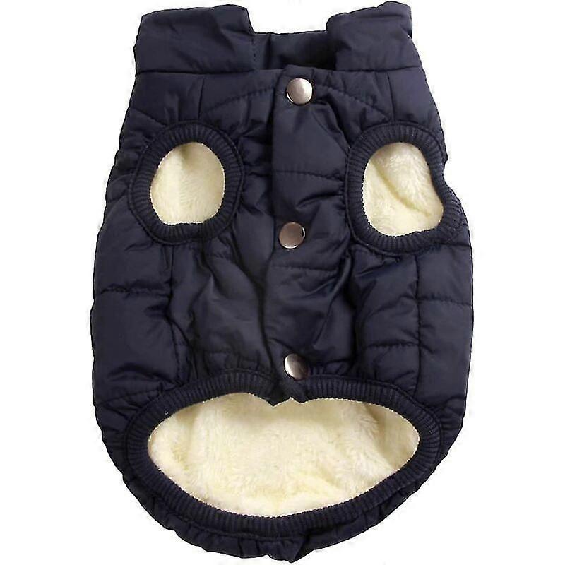 Windproof 2-layer dog coat with extra warm and soft fleece lining