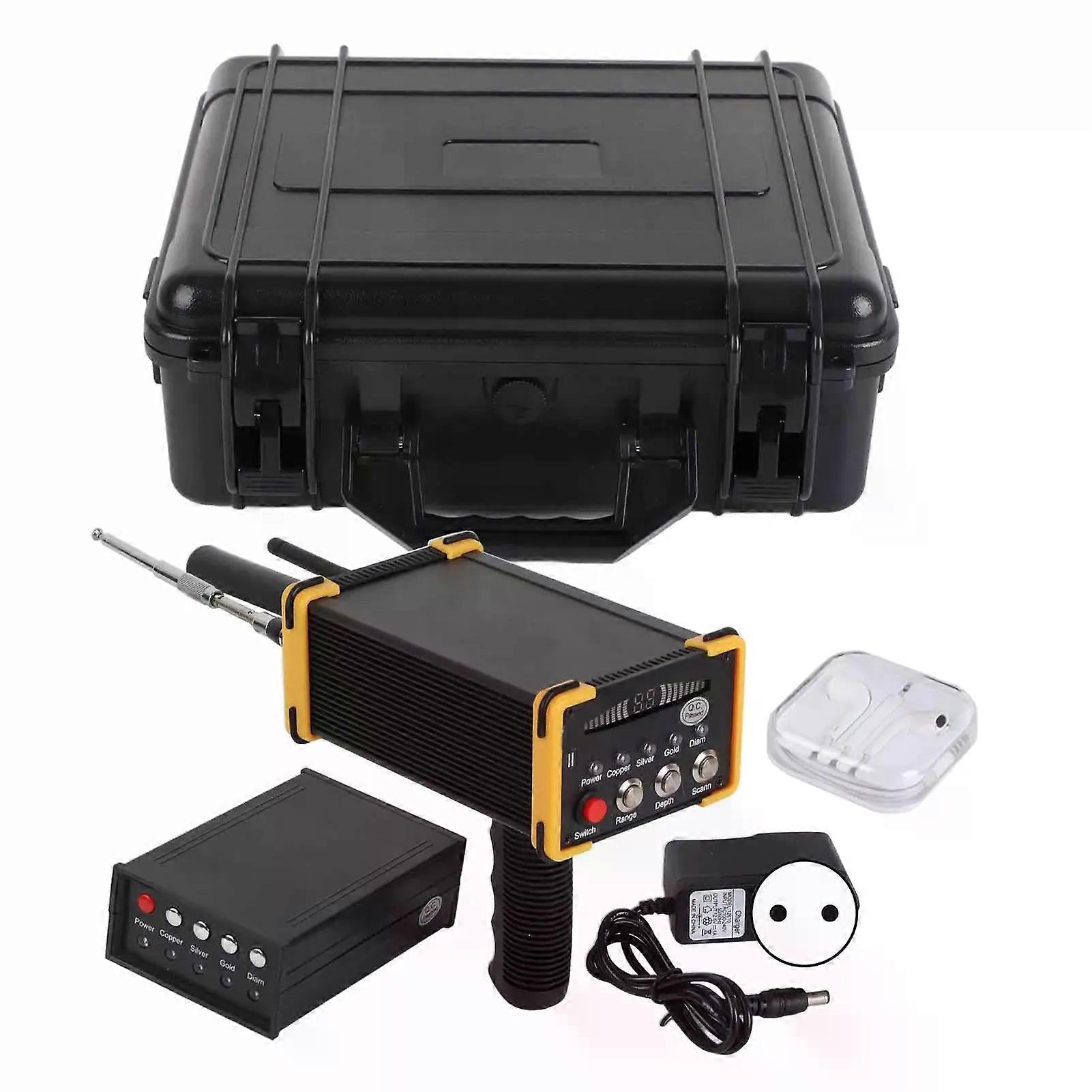 Handheld Metal Detector High Accuracy Metal Search System 3280ft Range Metal Finder Scanner Device Yellow Metal Detector