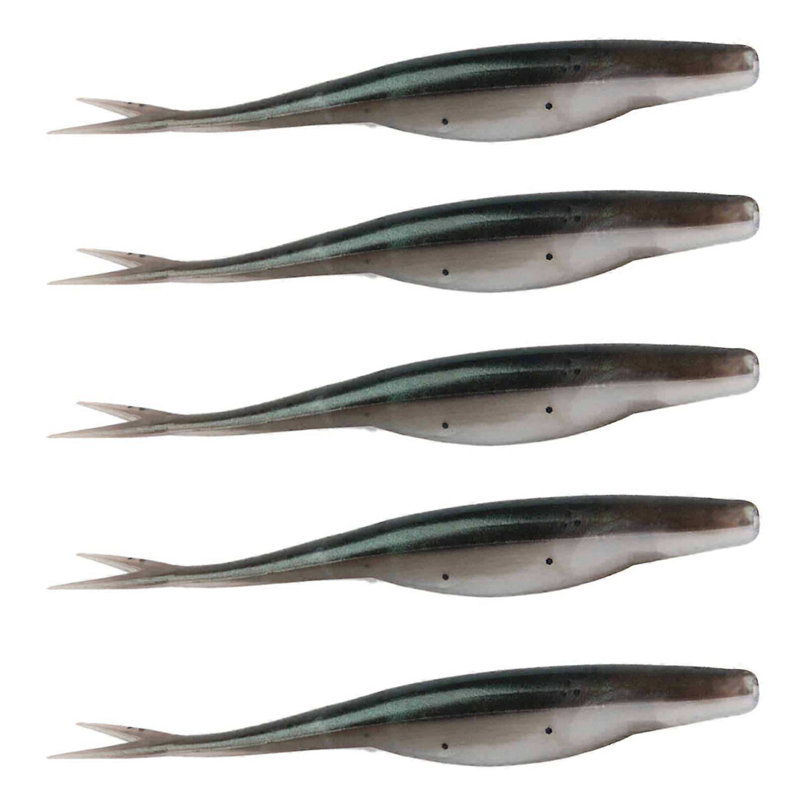 5Pcs Soft Lures Köder Schwimmköder Split Tail Swimbaits Angeln Tackle Köder Künstliche Angelköder Langlebig