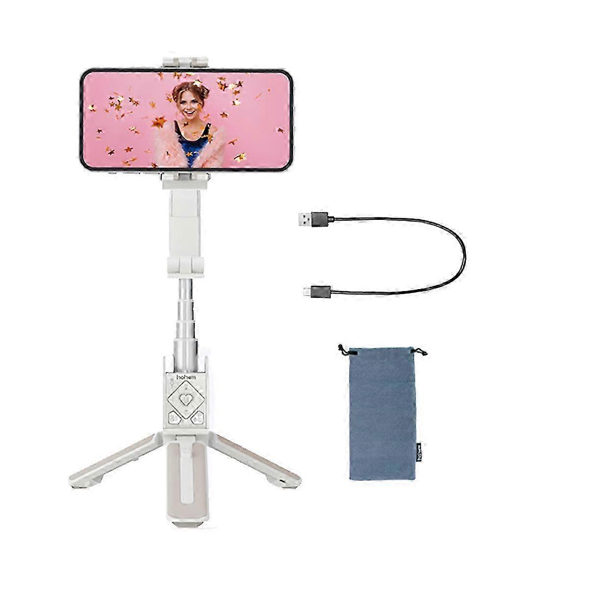 ISteady Q Handheld Gimbal Stabilizer Phone Selfie Stick Extension Rod Adjustable Tripod with Remote Control White