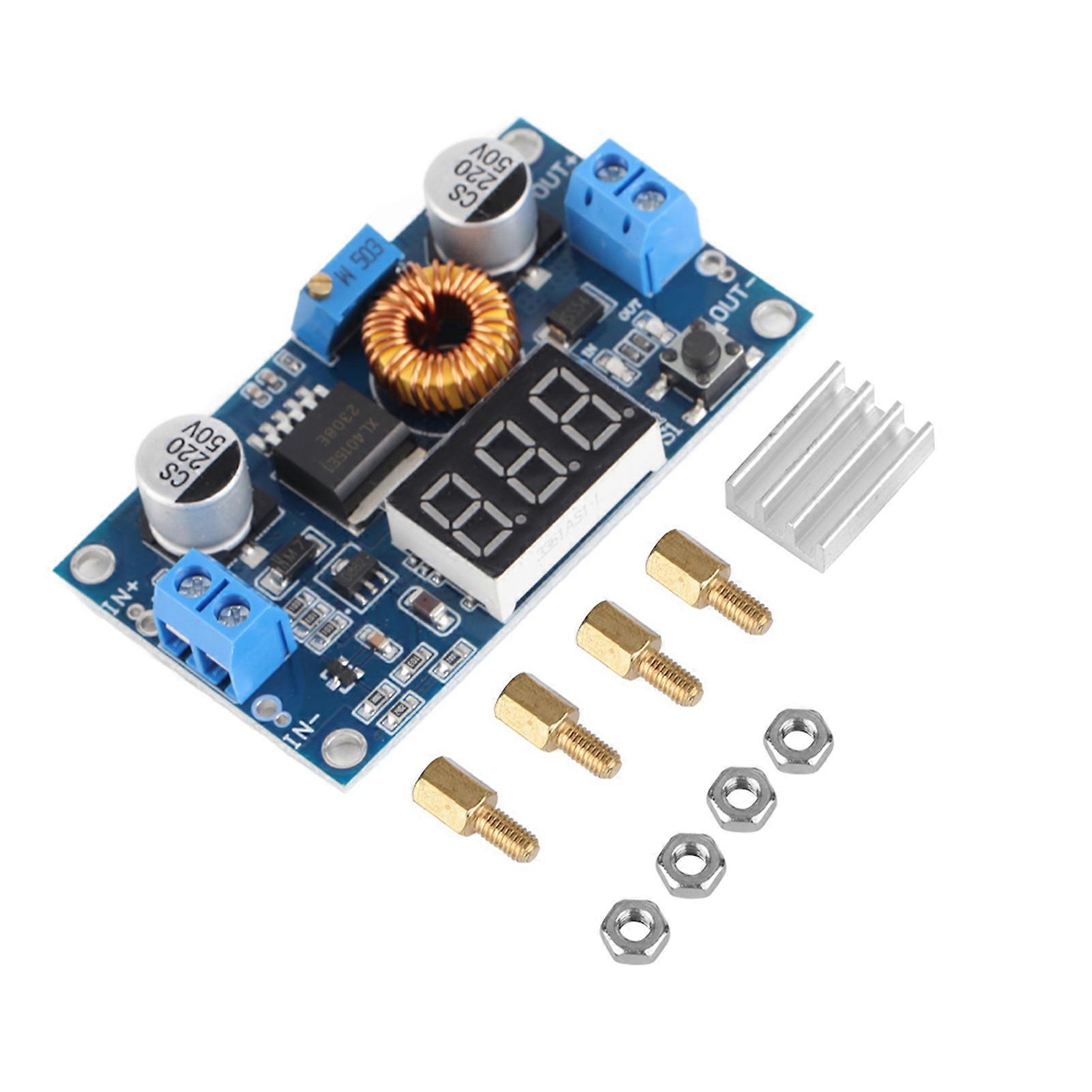 5A 75W DC‑DC Adjustable Step Down Module Voltage Regulator LCD Display