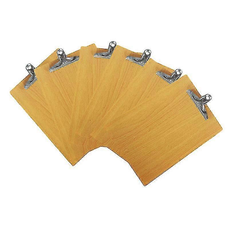 6pcs Wooden Clipboards