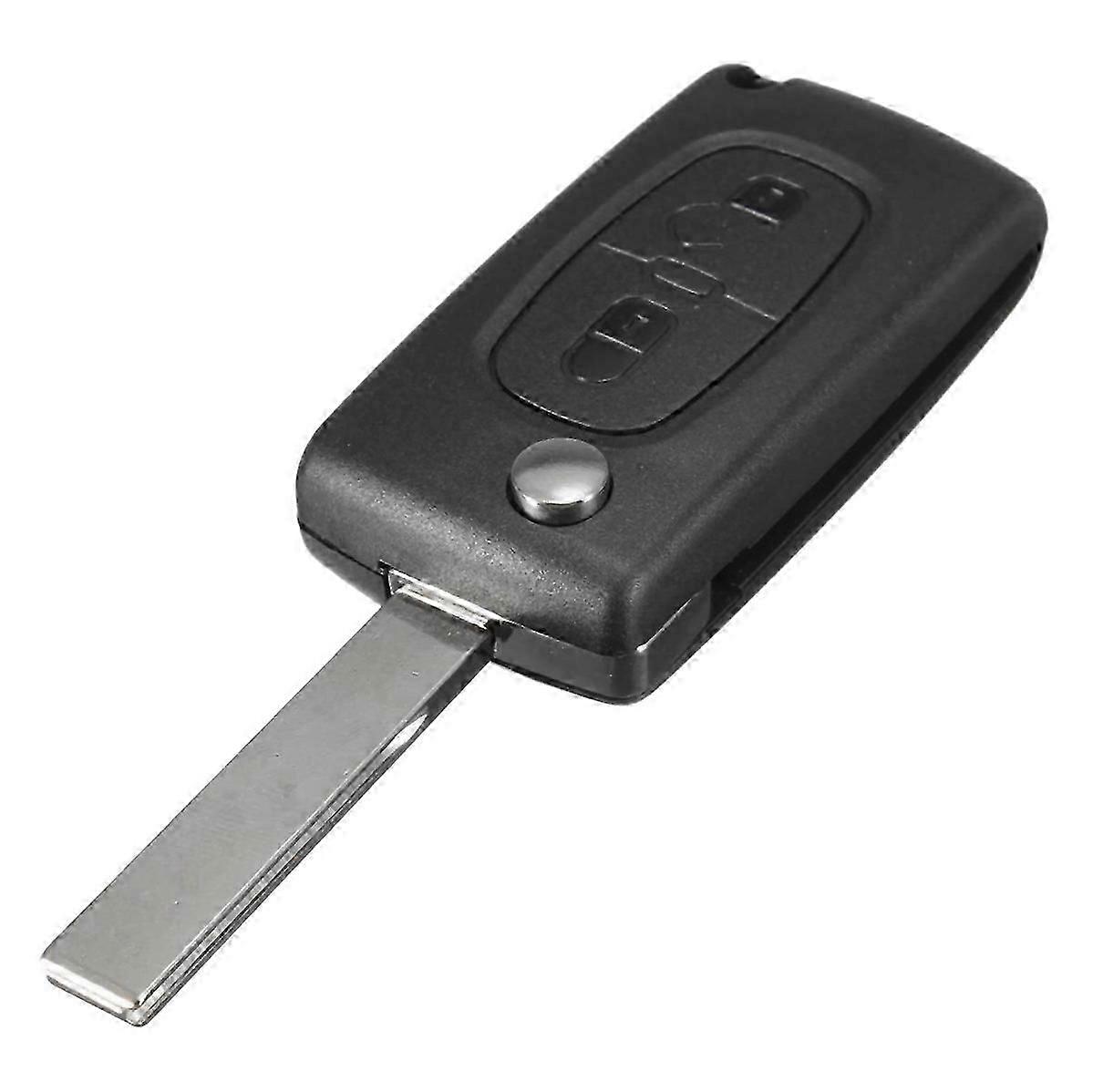 Foldable Remote Control Blade Car Replacement Key Fob Case Accessories 2 Button Flip Cover for 207