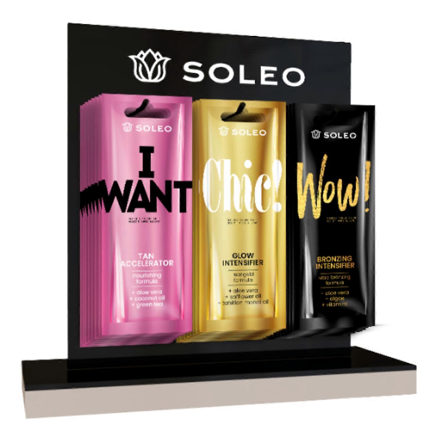 Soleo Display Black&Gold With Space for 3 Sachets