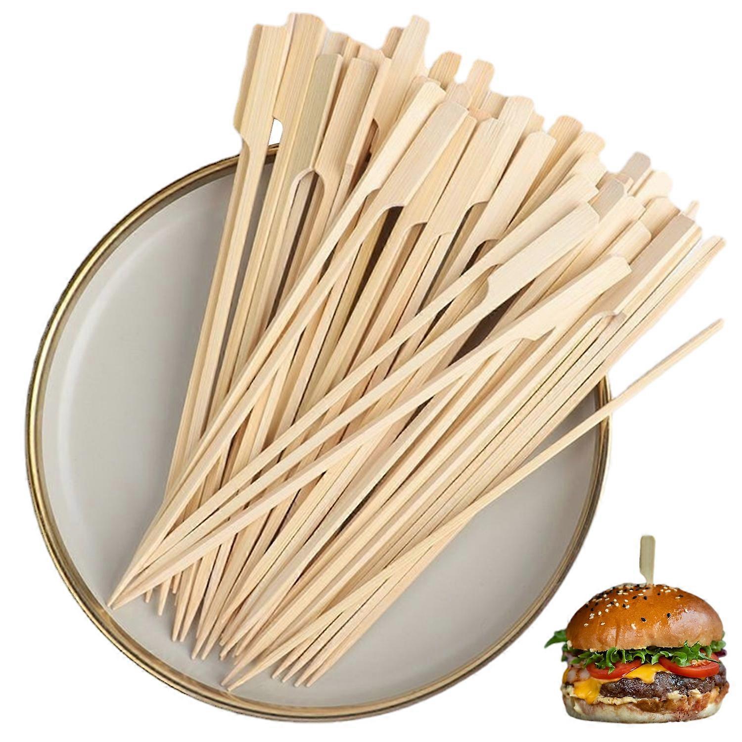 Bamboo Skewers, Appetizer Sticks, Non-Toxic Food Safe