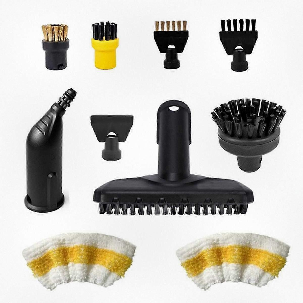 Round brush nozzle set for steam cleaner accessories, compatible with SC1 SC2 SC3 SC4 SC5 models
