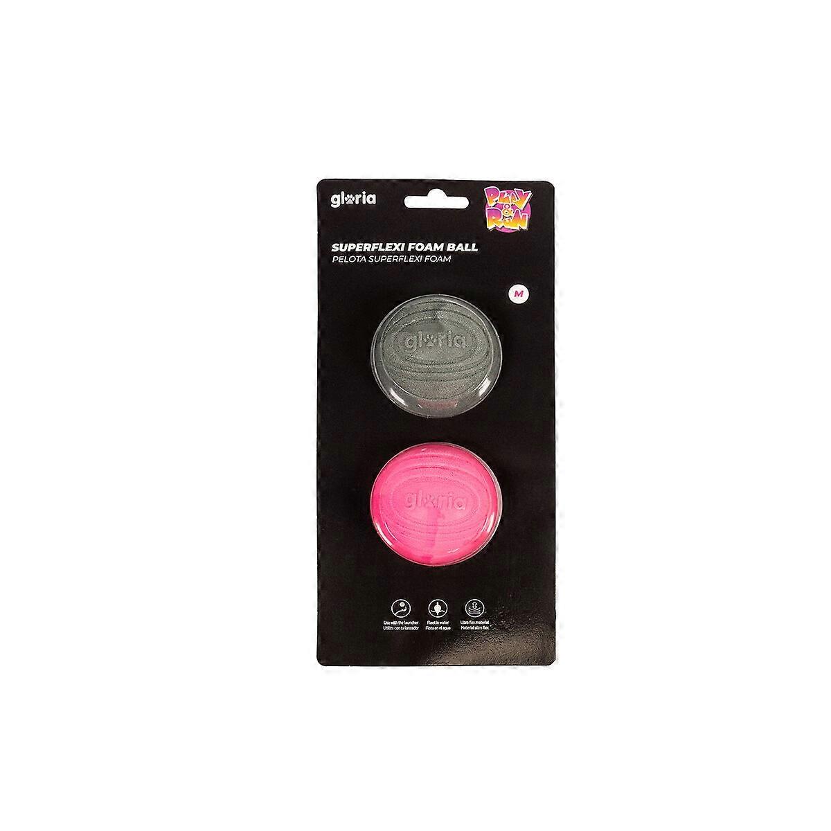 Pet Ball Gloria PLAY AND RUN Grey Foam TPR M 6,35 cm 2 Units