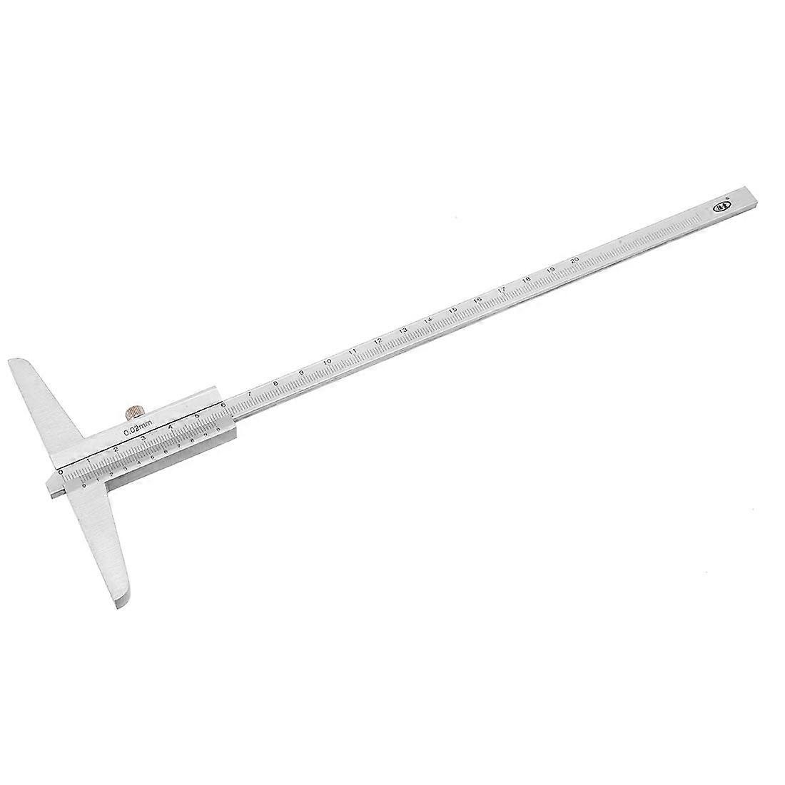 0-200mm Depth Vernier Caliper Micrometer Gauge Measuring Tool 0.02mm Resolution