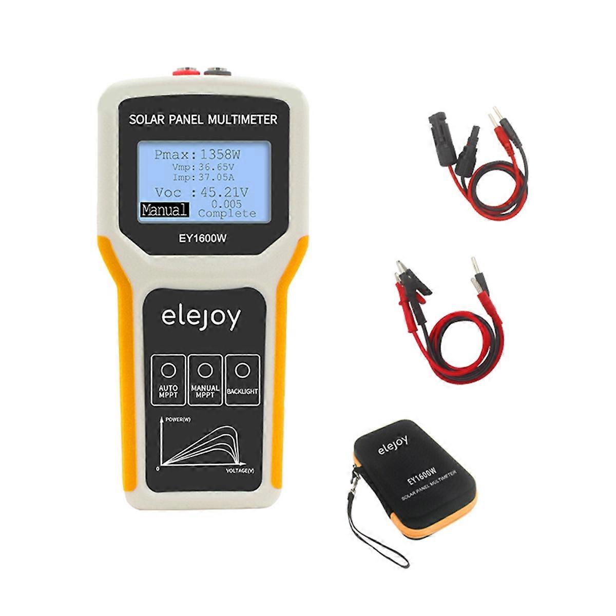 1600W Photovoltaic Panel Multimeter Solar Panel MPPT Tester Open Circuit Voltage Test Power Point