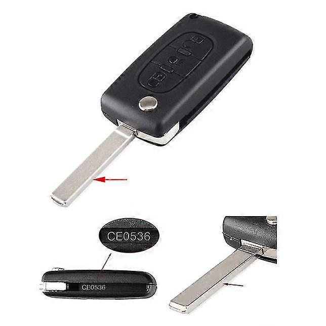3 button CE0536 car key shell VA2 for Citroen