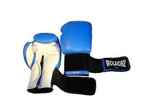 Boxningshandskar i läder blå 10oz sparring, grappling, kickboxning, fighting muay handskar, thailändska träningshandskar, tung väska speed punching handskar