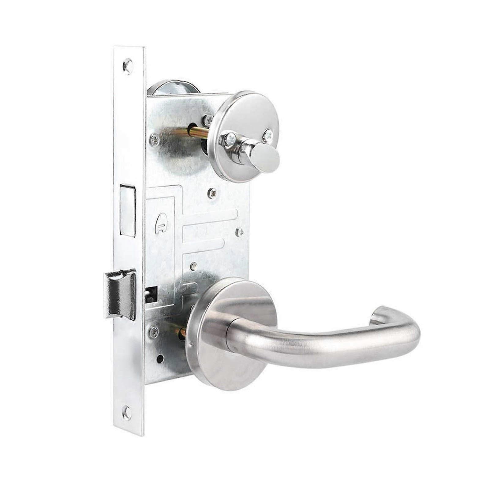Stainless Steel Aisle Handle Lock Set Fire Emergency Exit Corridor Passageway Door Lock Kit