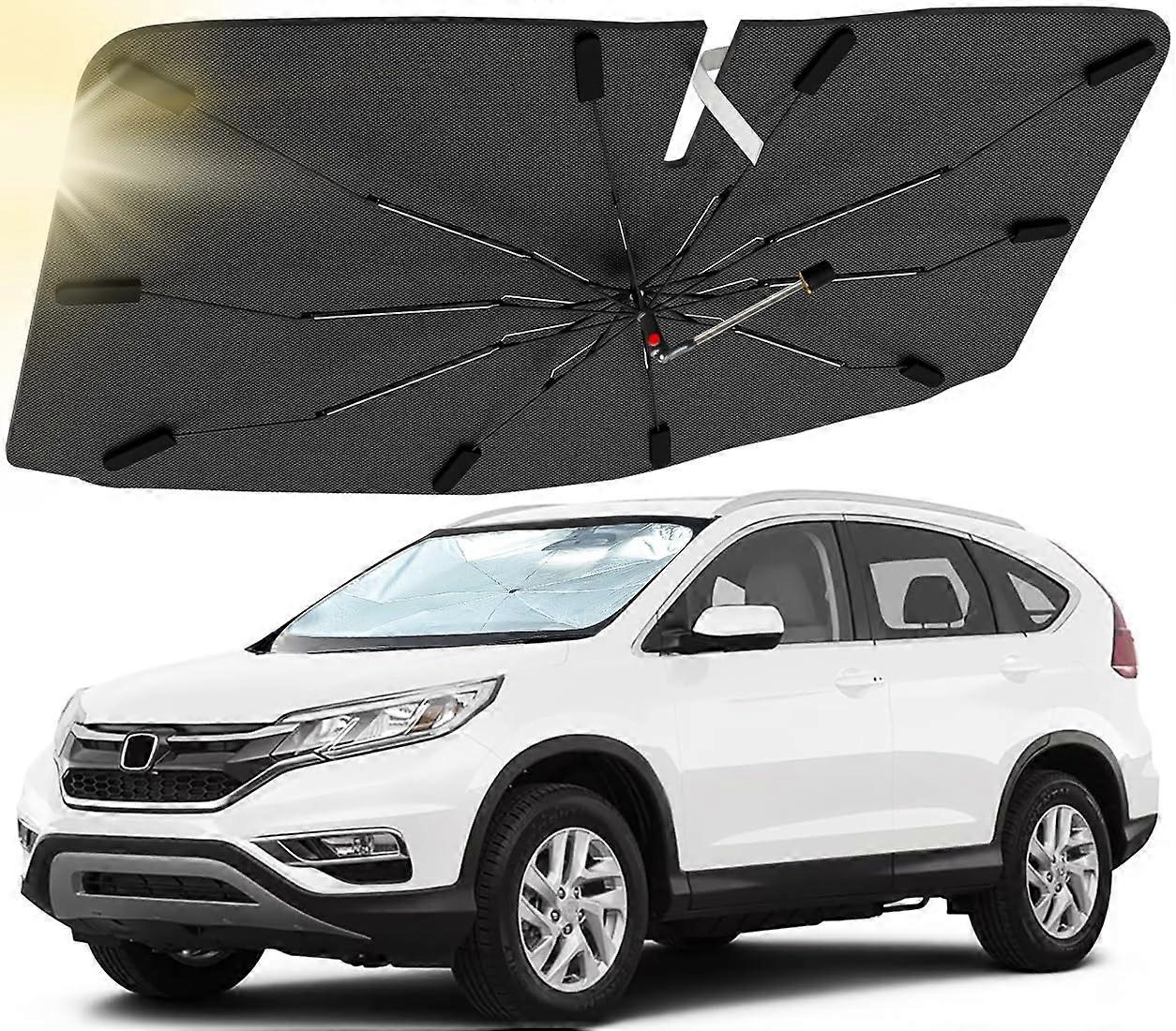Windshield Sun Shade Umbrella Custom Fit for Honda CRV 20122016, Car Sunshade with 360° Rotating Shaft