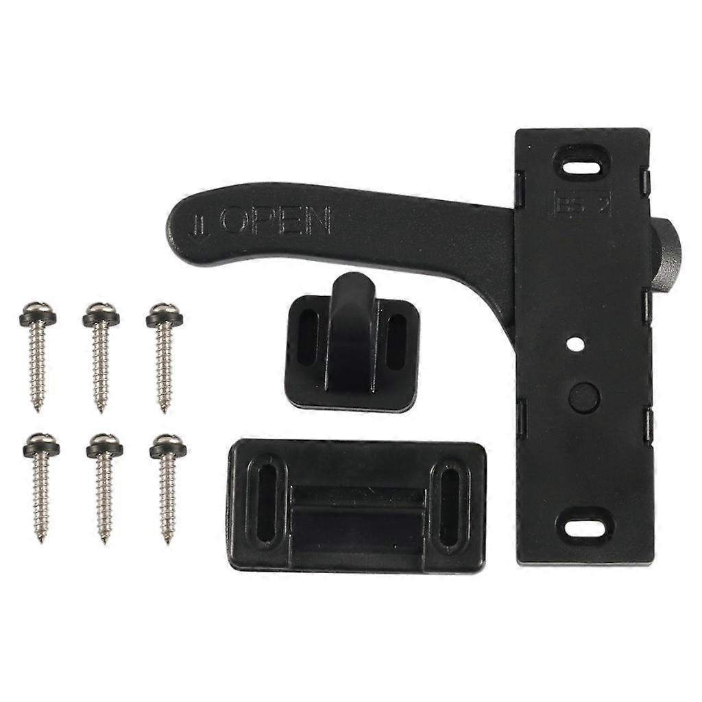 RV Screen Door Latch Right Hand Handle for Trailer Camper Motor Home Black