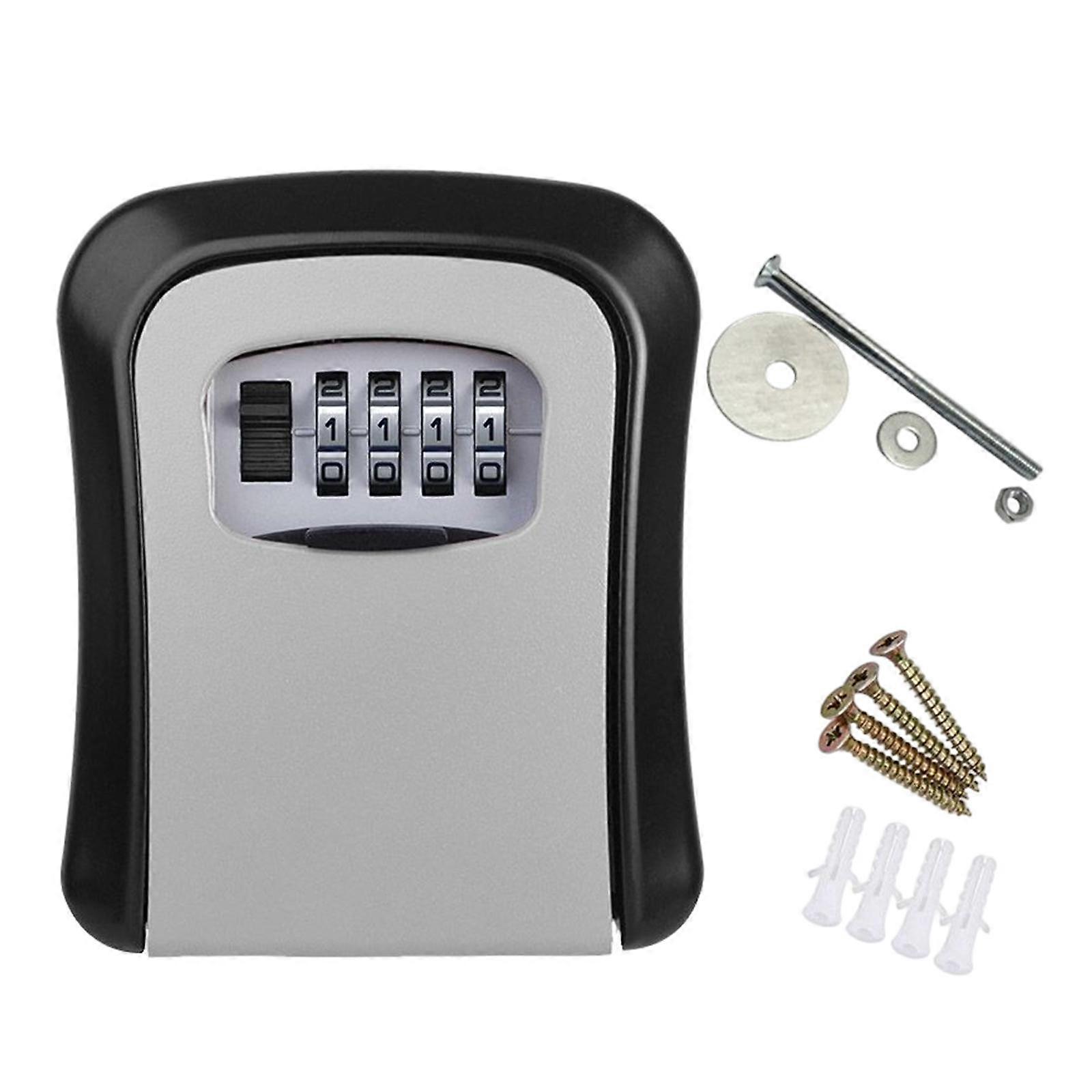 Portable Key Storage Box Organizer 4 Digit Combination Key Storage Case for Home
