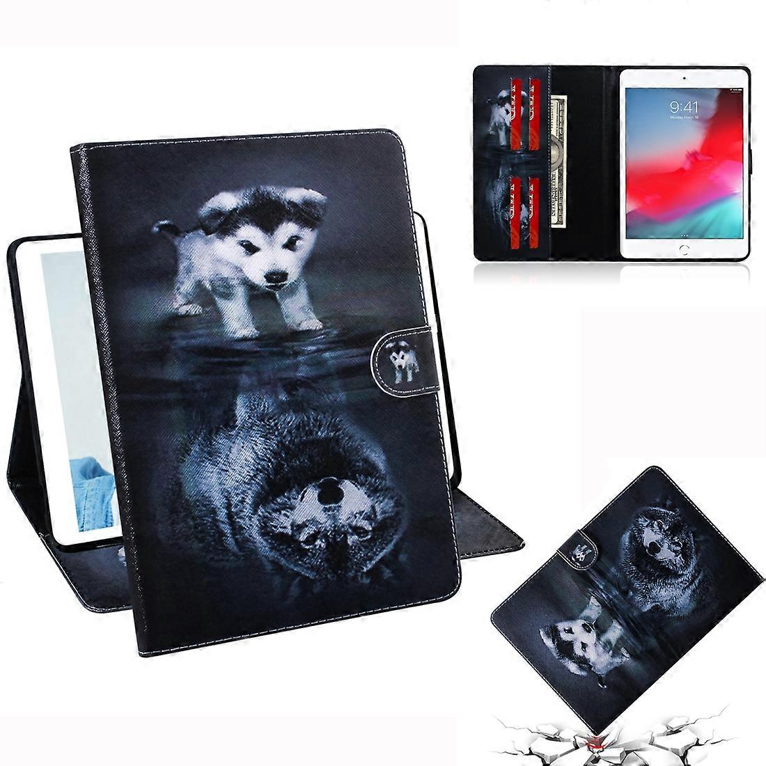 Wolf and Dog Pattern Horizontal Flip Leather Case for iPad Mini / 4 / 3 / 2 / 1, with Holder & Card Slot & Wallet