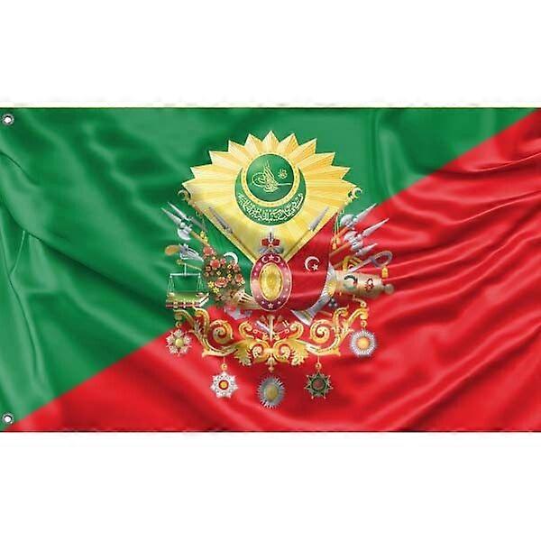 Ottomon Empire Crest Flag, Unique Design, 3x5 Ft / 90x150 cm4x6Ft/120x180 cm size, TTQ1205