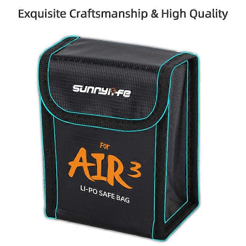 for Air 3 Battery Explosion-Proof Bag Safety Storage Bag,C