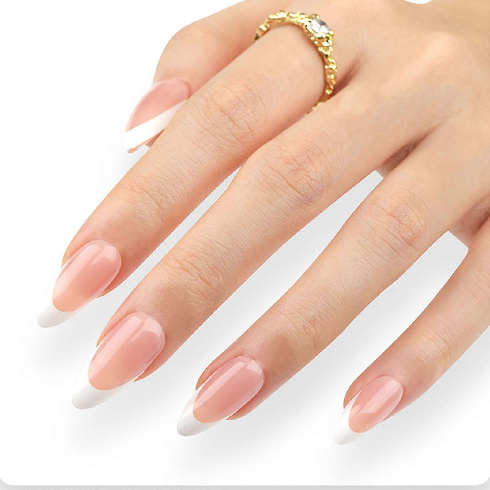 Tryk på neglen, falske neglepinde lim på neglen Falsk negl akryl negle kunstig falsk negl til DIY neglekunstdesigns