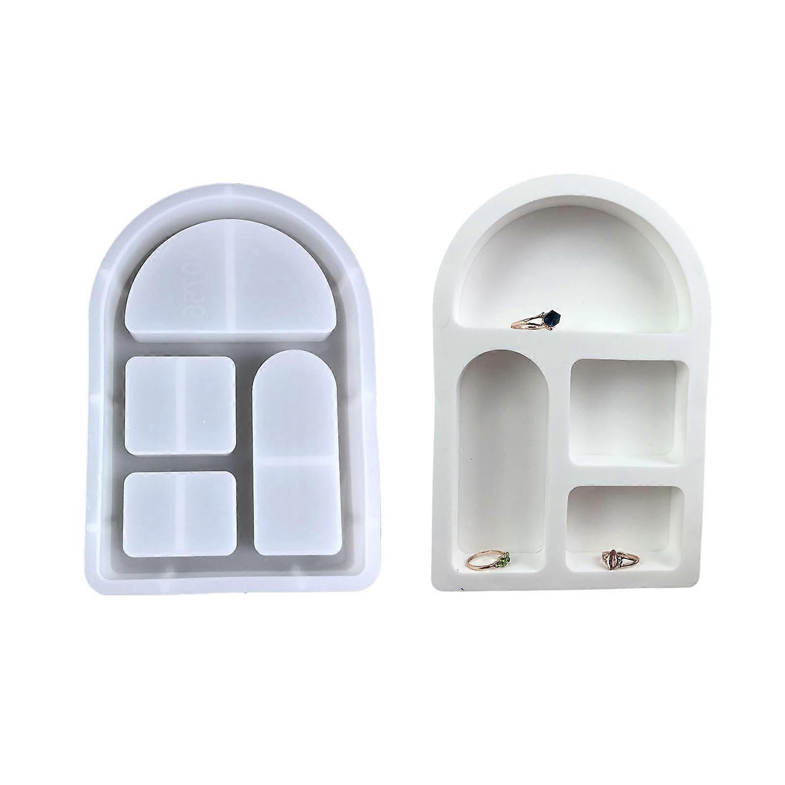 Mini House Ornaments Crafting Silicone Moulds Arched House Mould For Plaster And Resin Casting In Home Decors Projects