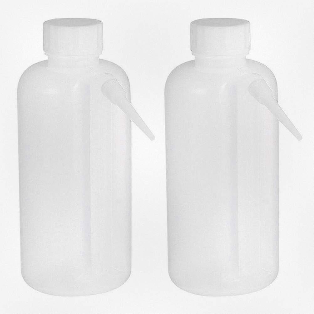 2pcs Portable Washing Bottle with Wide Mouth and Squeeze Design, 500ml Capacity for Various Uses