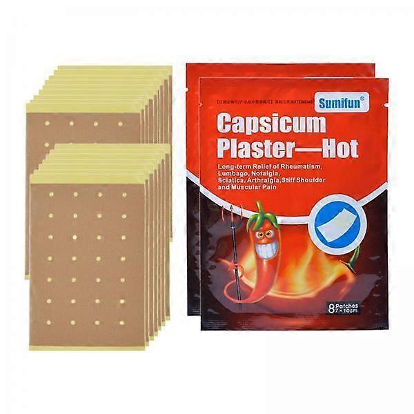 6x2 Bags Self Adhesive Capsicum Plaster Patches for Muscle Strains Backache