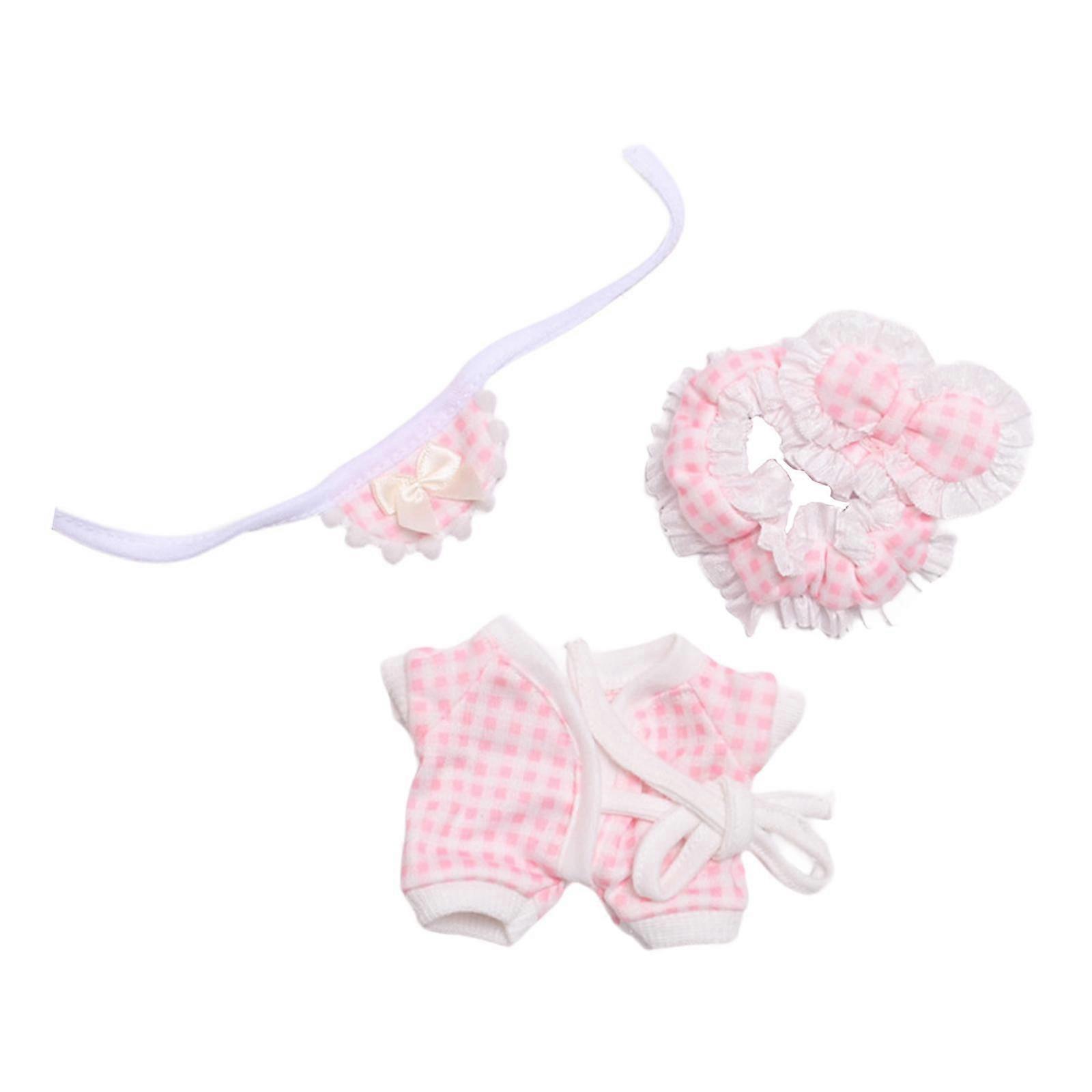 Pyjama Set 3 Stück, Puppe Kleidung Set Mädchen Geschenk Puppe Zubehör Kleidung, DIY