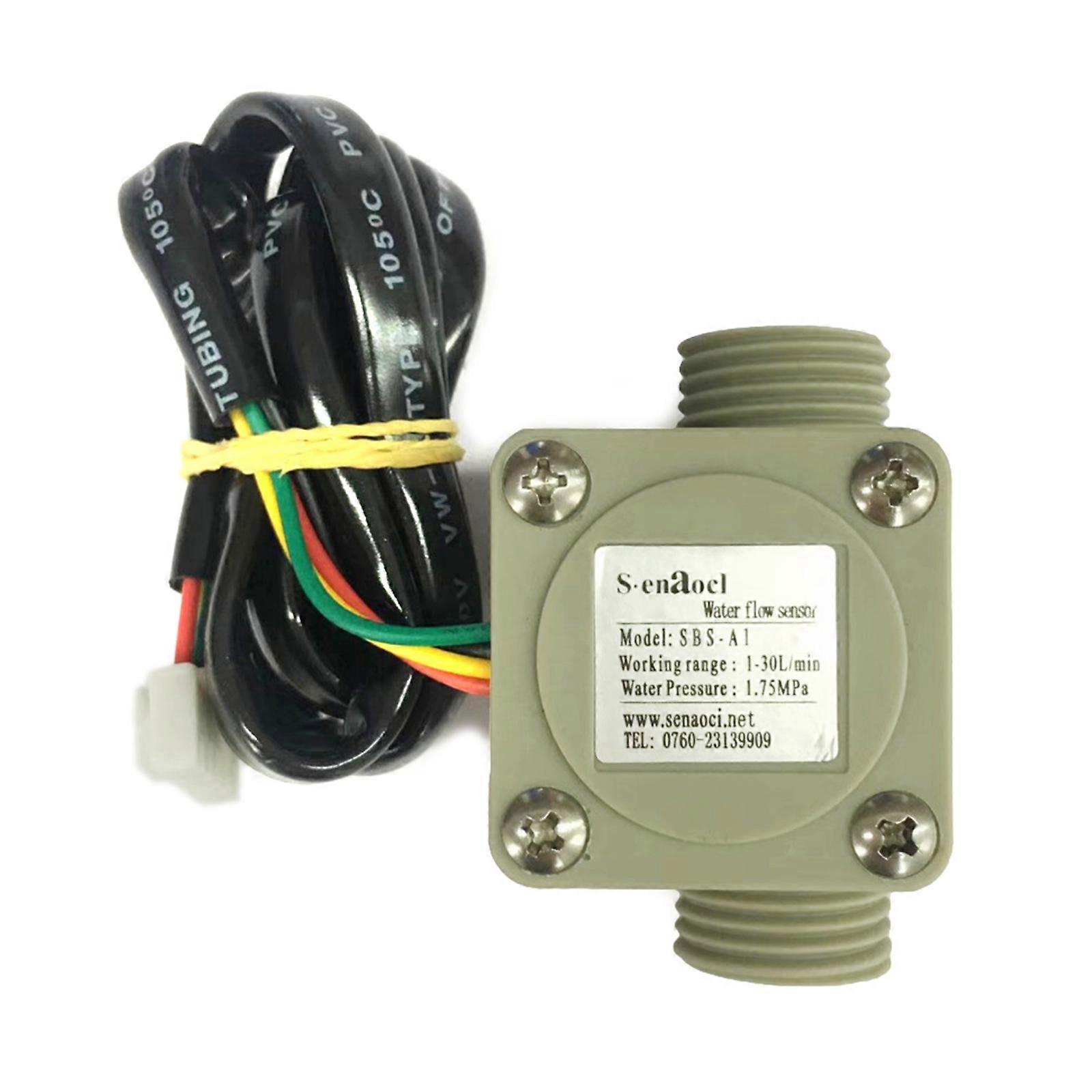 DN15 1-30L/min Water Flow Sensor 20mm Flowmeter Counter Water Controller Switches for Irrigation Industry