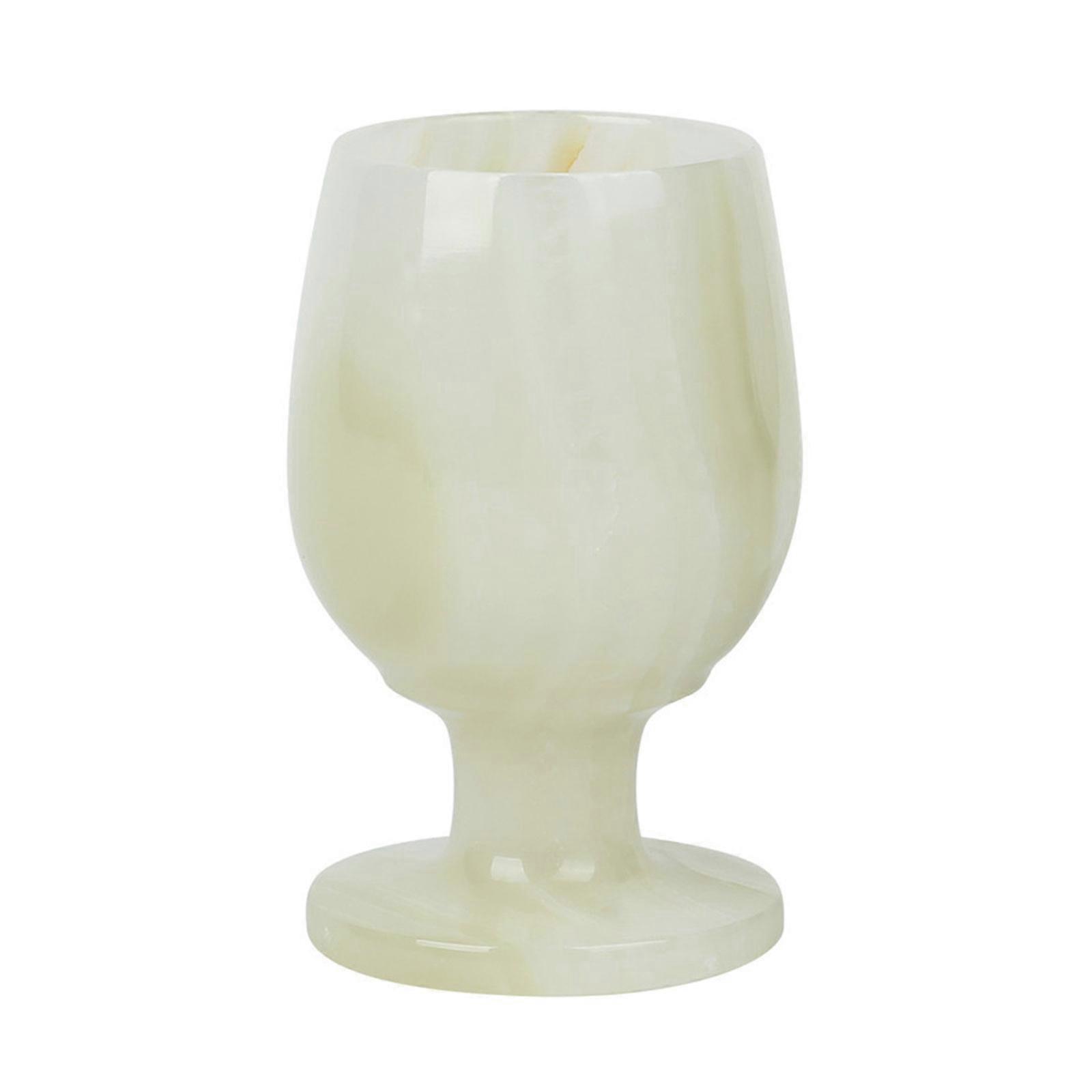 Natural Afghan Jade Wine Chalice Hand Carved Wine Cups Table Ornaments Afghan Jade Material Perfect for Art Collector