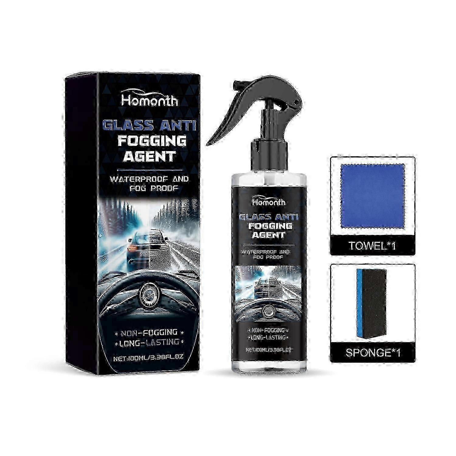 Homonth car anti-fog spray car windshield rearview mirror cleaning anti-rain fog cleaning coating ag