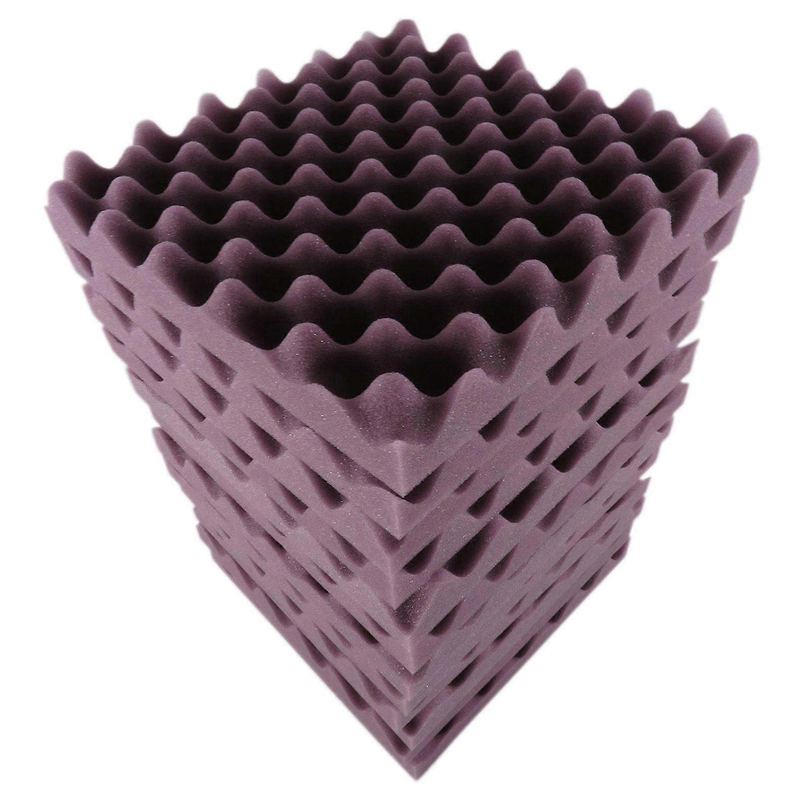 12PCS 30 * 30 * 5cm Foam Panels Egg Foam Pad Sound Isolation Foam for Home Studio Theater KTV