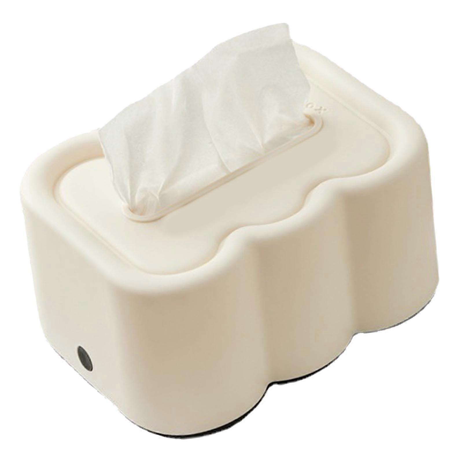 Cream White Cloud Tissue Box