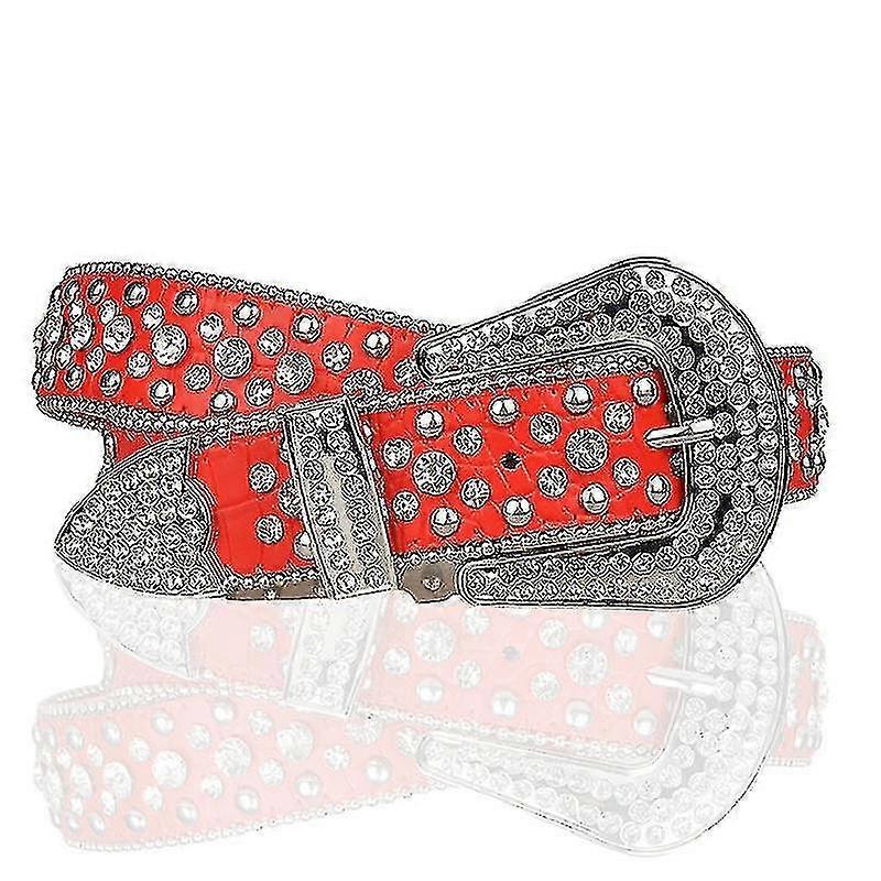 Unisex strassi nastoitettu vyö farkkuihin muoti All-match vyötärönauha lisävaruste