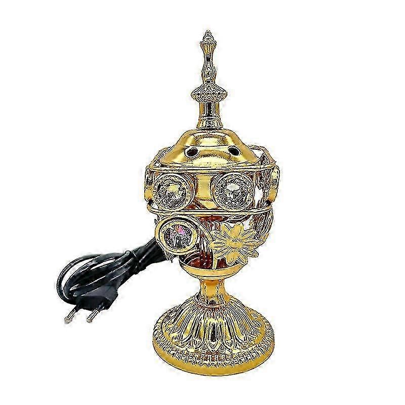Electric Automatic Incense Burner Holder for Home Office Decor, Aromatherapy Diffuser with EU Plug