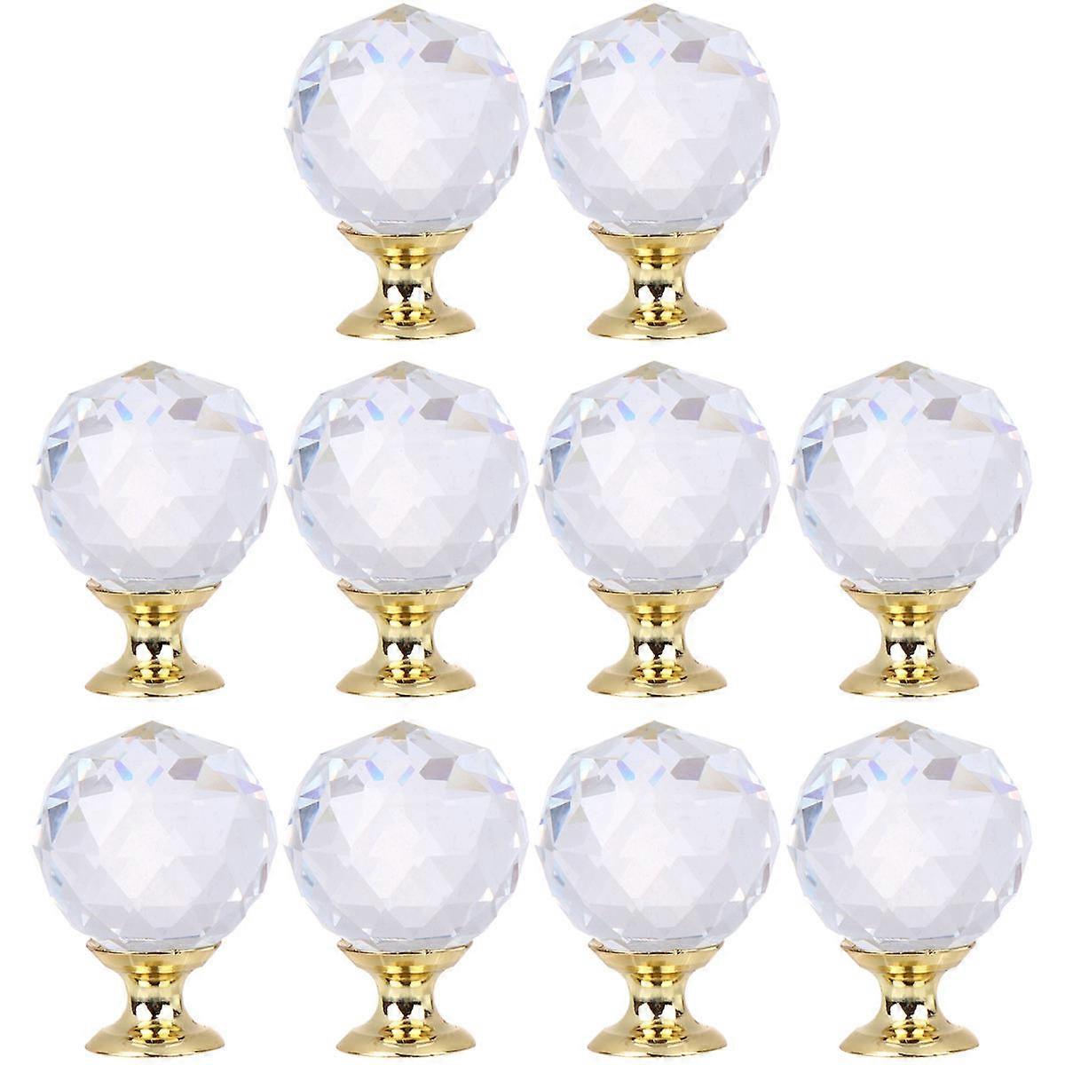 Functional Dresser Pulls, Crystal Ball Handles for Drawer and Cabinet Improvement