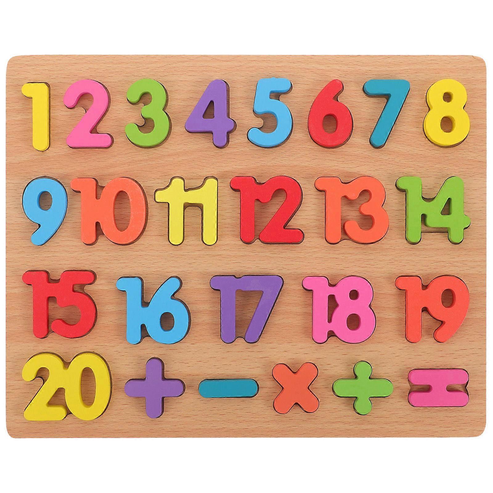 Kid-friendly Number Board, Educational Toy for Number and Symbol Familiarity