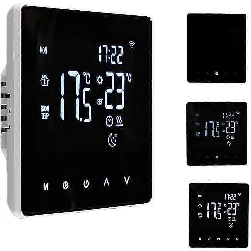 WiFi Smart Thermostat for Water Heating with LCD Touch Screen and App Control, Weekly Programmable Floor Heating Controller