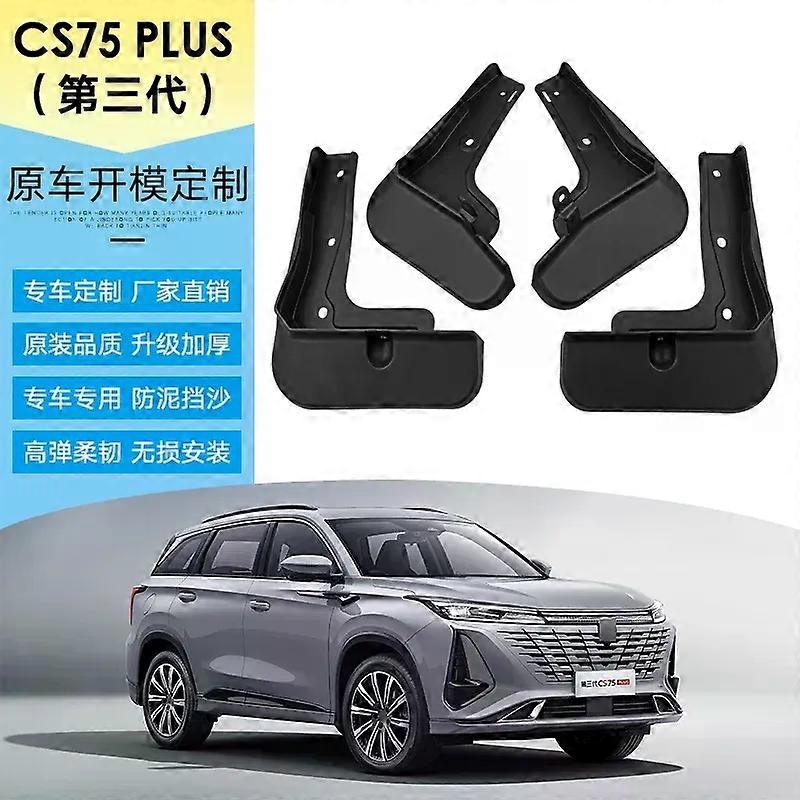 Front Rear 4pcs FOR Changan CS75 Cs 75 PLUS Mudguards Fender Mudflaps Car Accessories Mud Flap Guards Splash Mudguard 2022 2023