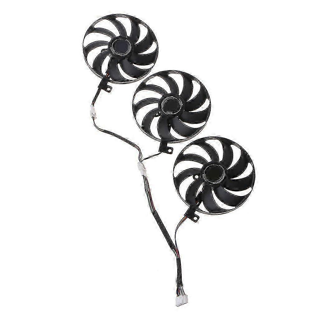 Graphics Card Cooling Fan 88mm 7-Pin 12V for ASUS ROG STRIX RTX 2080 Ti/2080 - 3Pcs Edition 0609