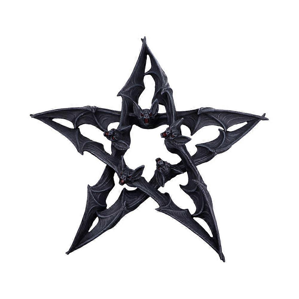 Dark Colony Bat Pentagram Wall Plaque