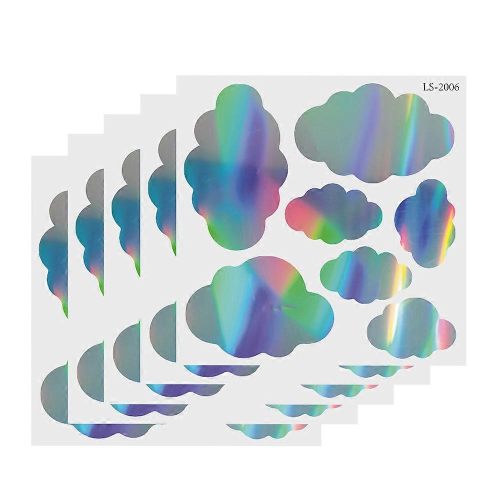 Cloud Wall Decal PVC Decorative Wall Stickers for Decoration 5Pcs Set