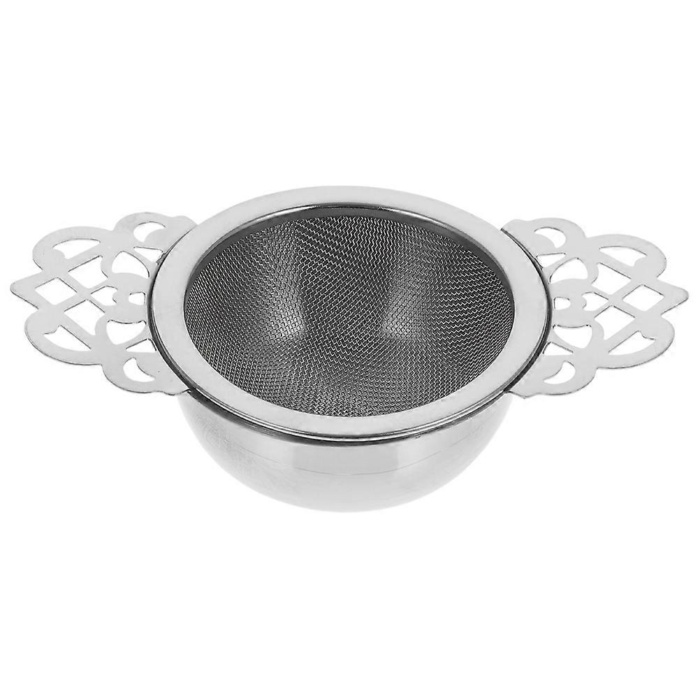Portable Tea Ceremony Tool Fine Mesh Strainer With Double Handles For Loose Tea 2Pack