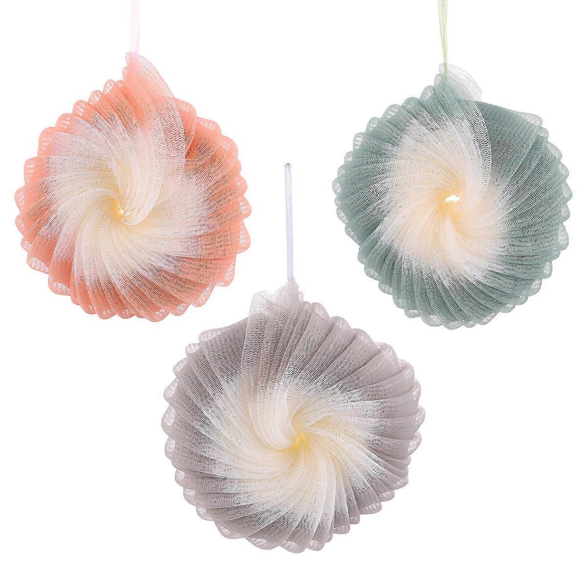 Here's a refined product description for your **3pcs Bath Ball Soft Mesh Exfoliating Shower Pouf**:
### **3 Pack Bath Ball Soft Mesh Exfoliating
