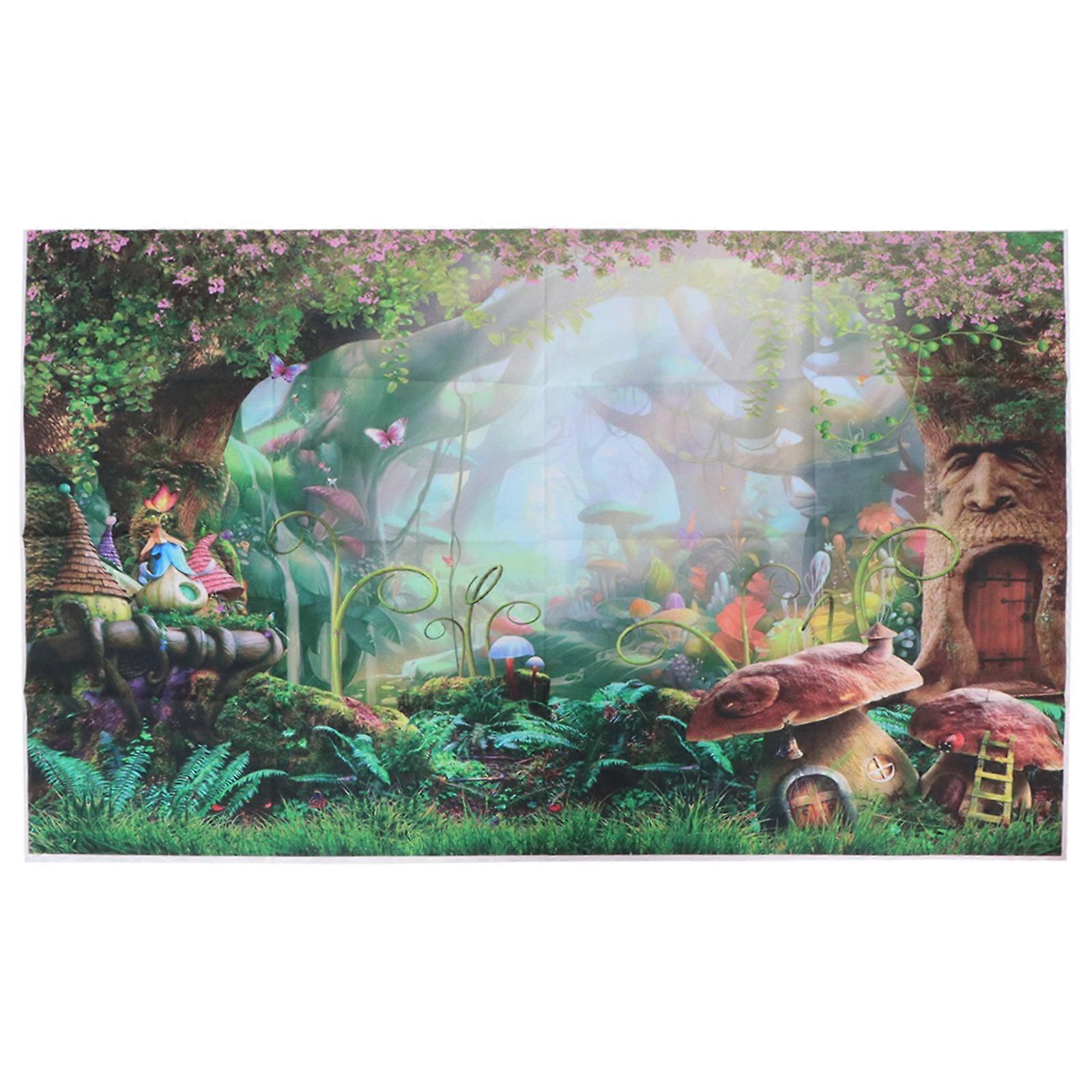 Polyester Photography Background Fairy Castle Backdrop 90x150cm Durable 1Set