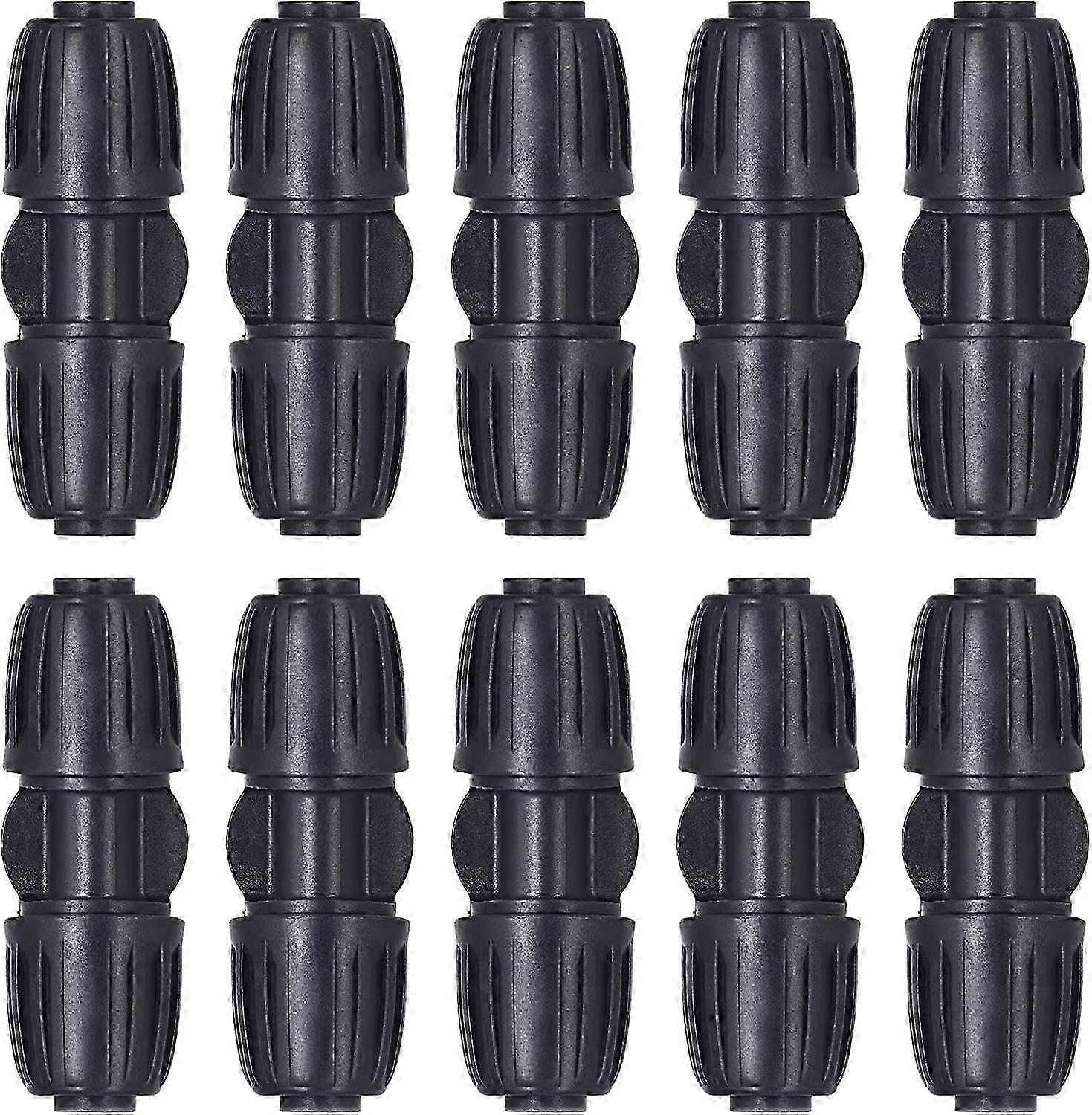 10 قطع موصلات مستقيمة موصلات بالتنقيط تجهيزات أنابيب المياه 16mm PE خرطوم أنابيب المياه بالتنقيط نظام الري