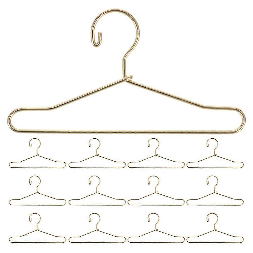 Miniature Hooks For Dollhouse Miniature Iron Doll Clothes Hangers Doll Accessories Displaying Doll Outfits 6.50X3.60X0.10cm 25Pcs