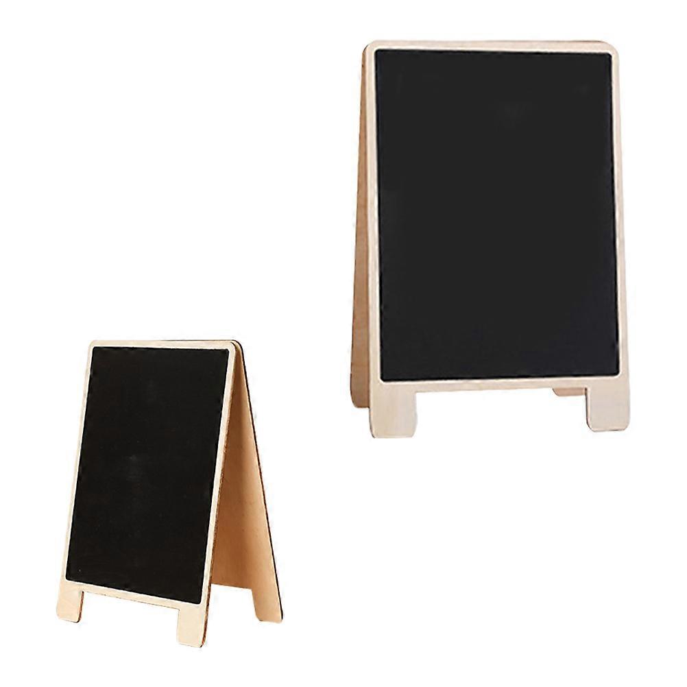 Wooden Double Sided Blackboard Signs for Crafts, Parties, Weddings – 2pcs Set for Drawing and Messages