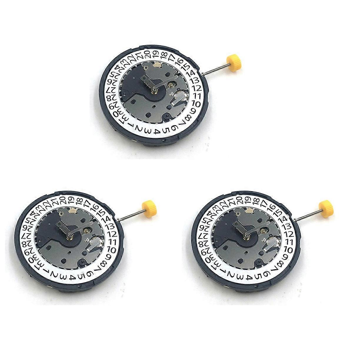 3X 6 Hands Single Calendar Date At 4 O'Clock Quartz Replacement Movement for Z60 Watch Spare Parts w