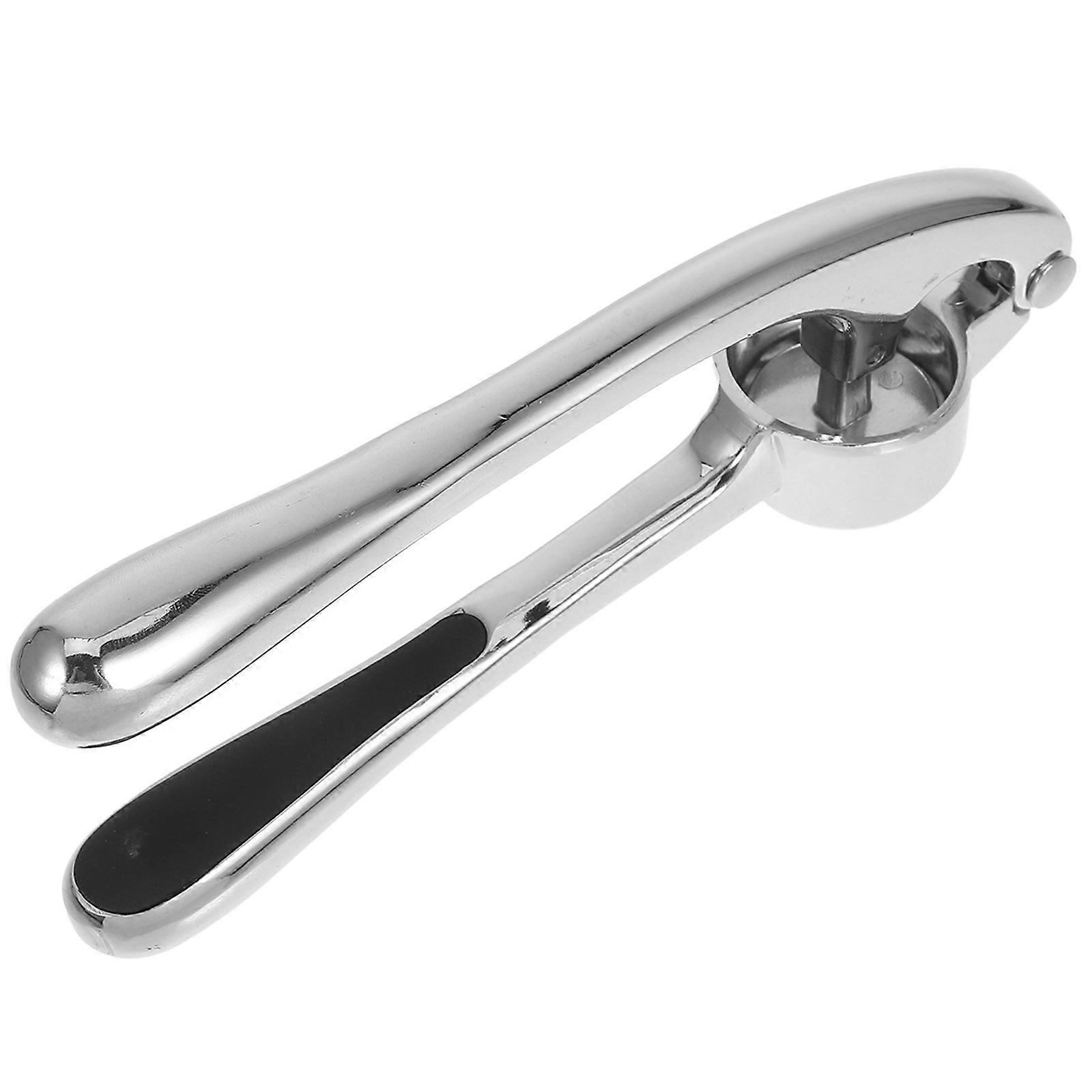 Squeezer Garlic Crusher Zinc Alloy Arc-Shaped Garlic Press for Avoiding Messes 1Pack